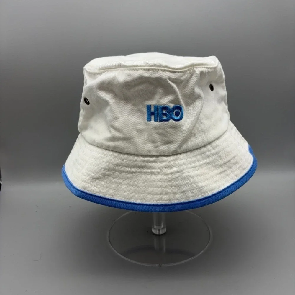Britney Spears Bucket Hat Womens OS White Blue HBO Y2K Pop Star Las Vegas